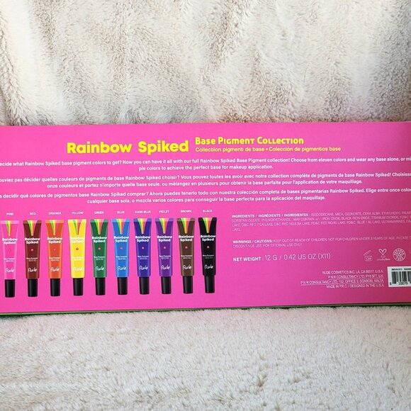 Rude Cosmetics Rainbow Spiked Base Pigment Collection 11 Shades NIB Makeup - Picture 3 of 9
